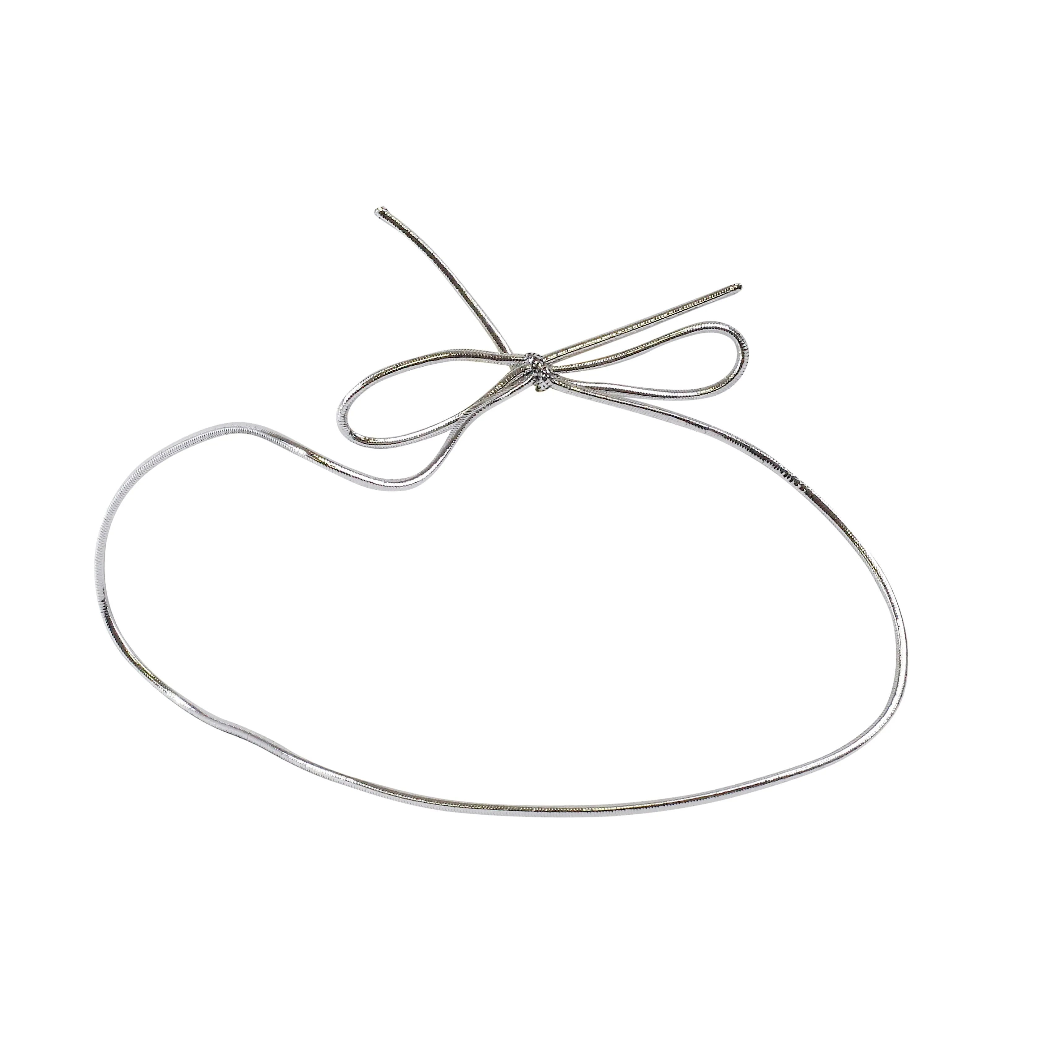 14" Metallic Stretch Loop Bow
