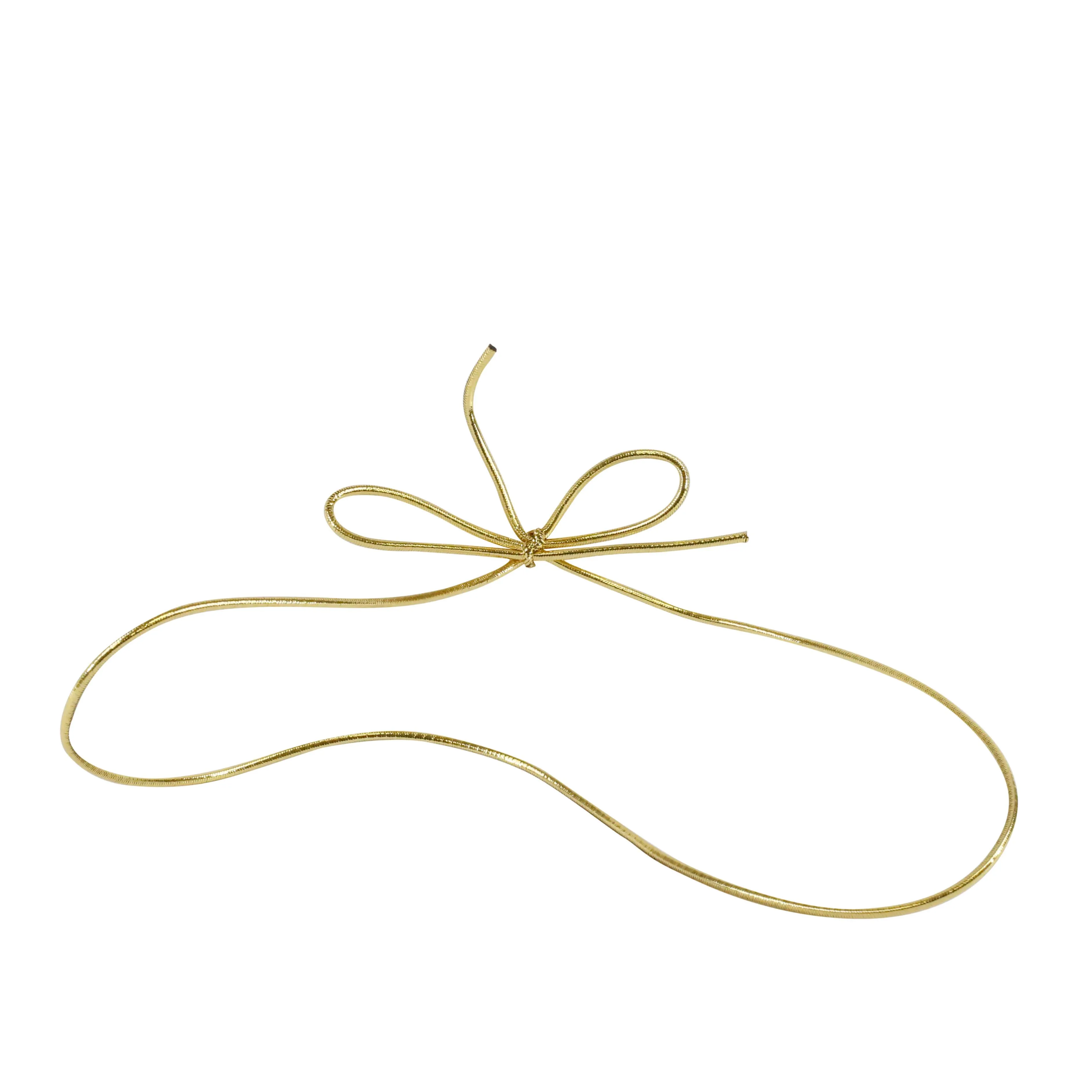 14" Metallic Stretch Loop Bow