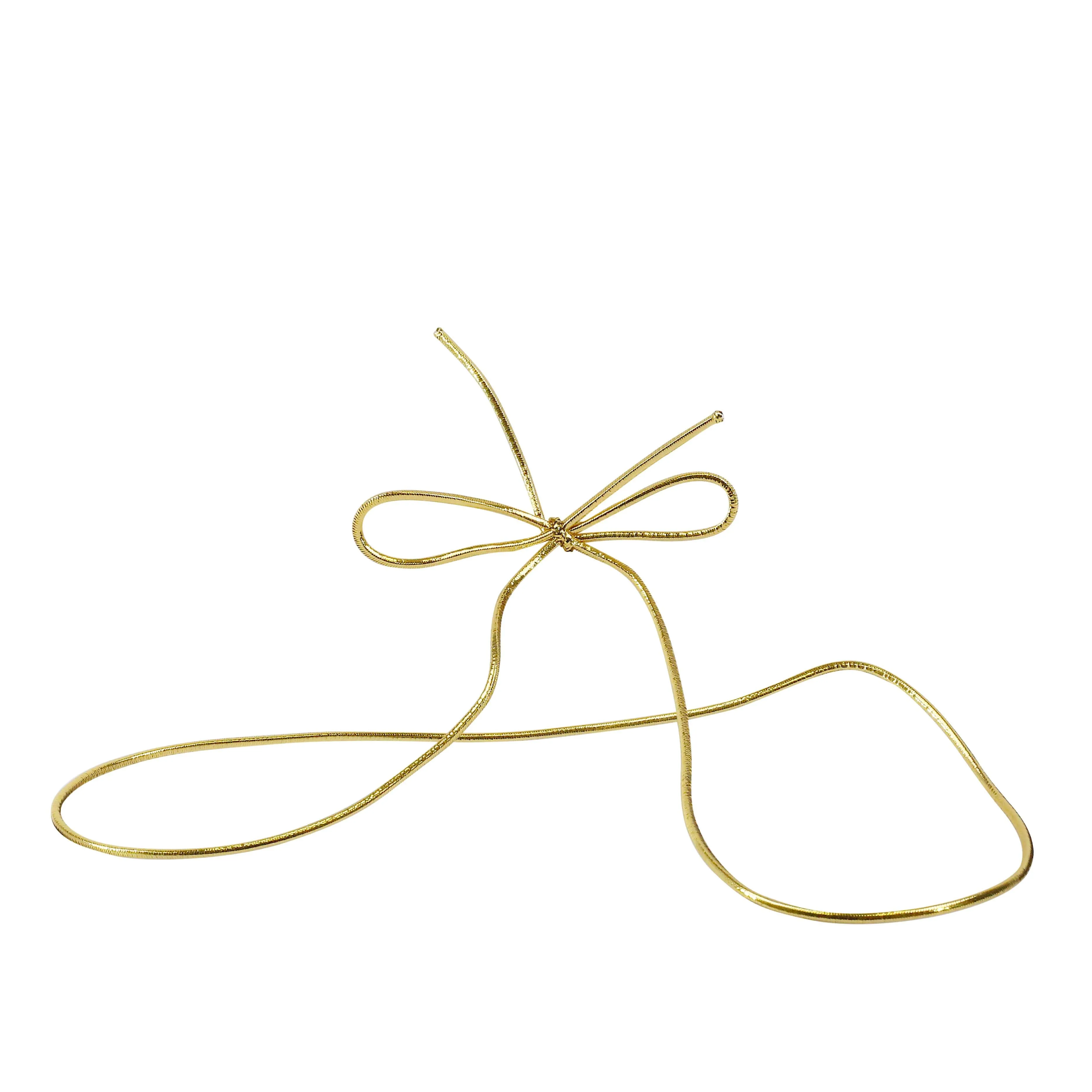 19" Metallic Stretch Loop Bow