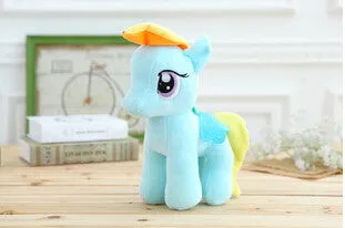 1Pcs 6" 15cm Cute Rainbow Horse Toys Cartoon Toys Hobbies Stuffed Dolls Movie TV Stuffed Plush Animals Little Horse BaoLi