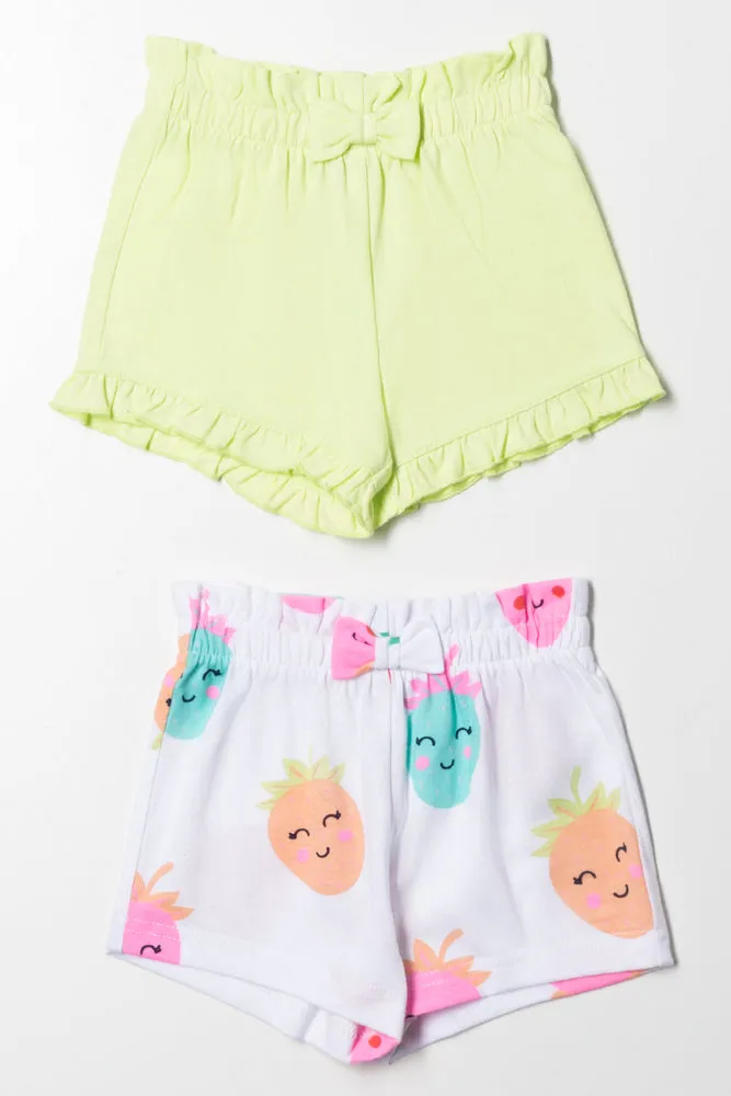 2 Pack Shorts Green