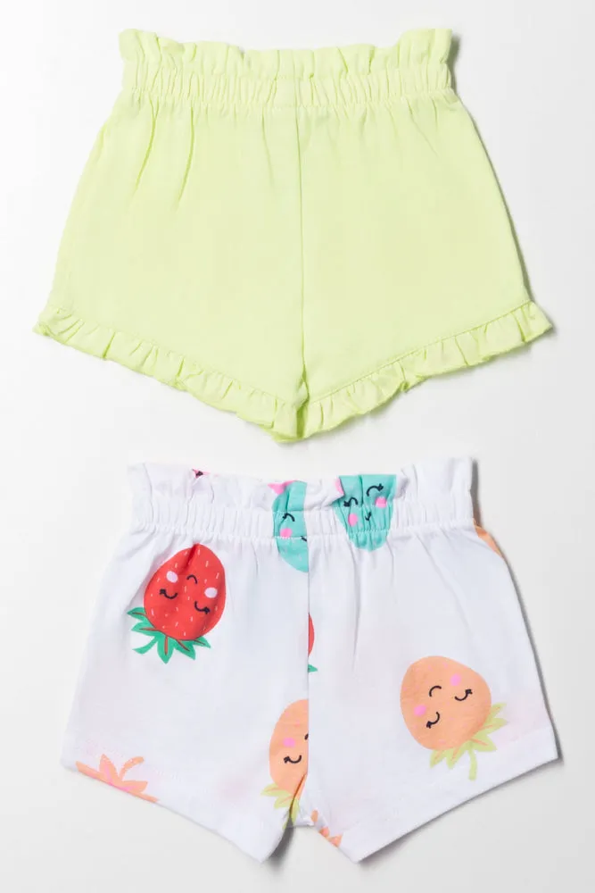 2 Pack Shorts Green