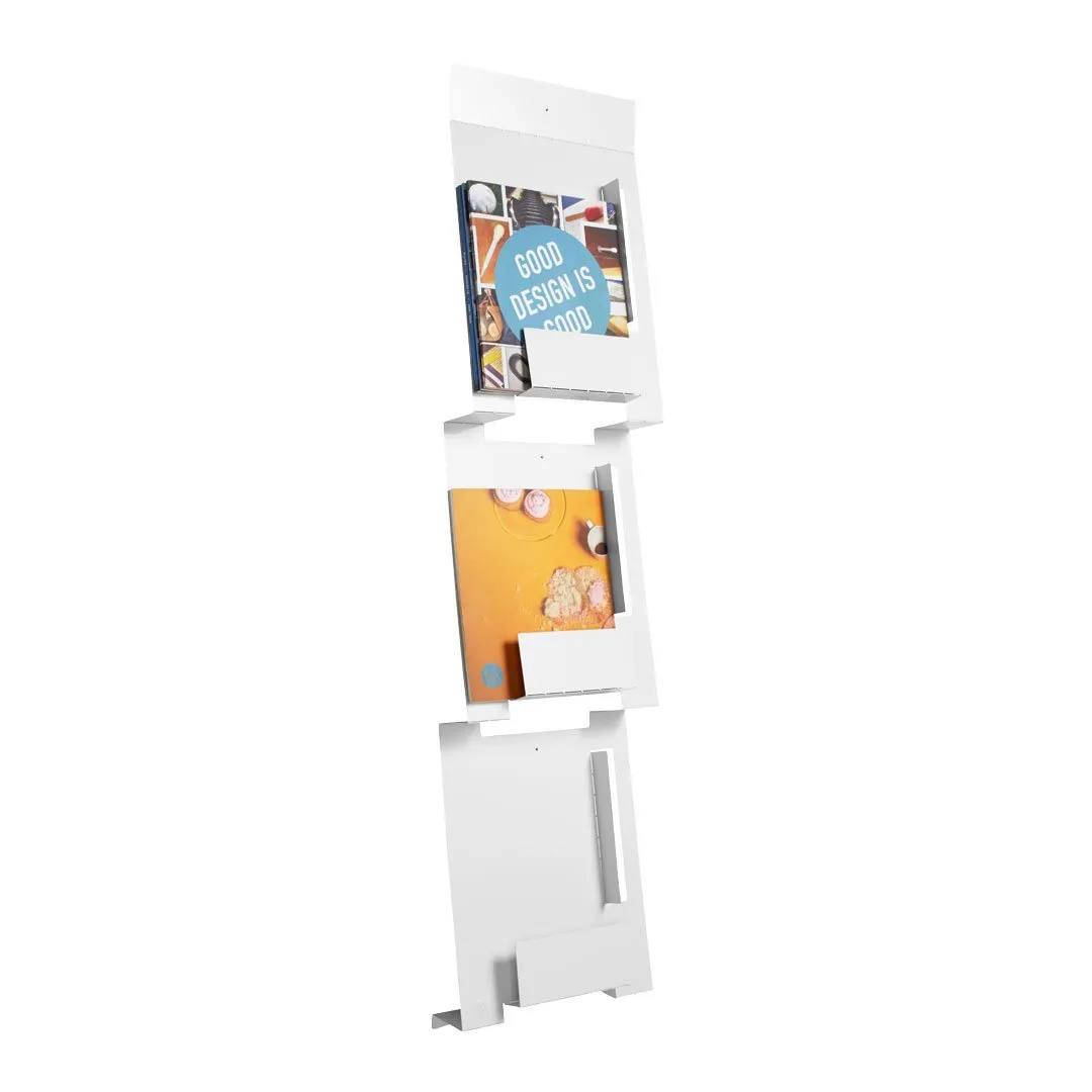 2D:3D Wall Mount Magazine Rack