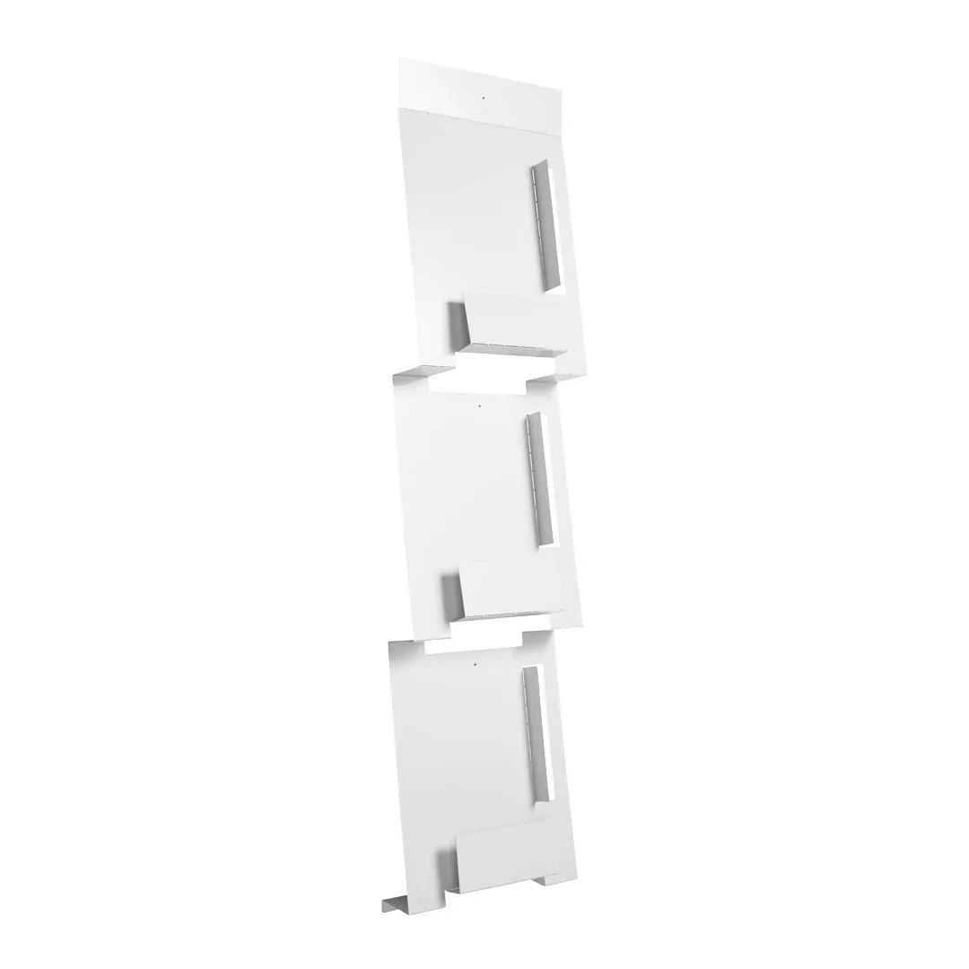 2D:3D Wall Mount Magazine Rack