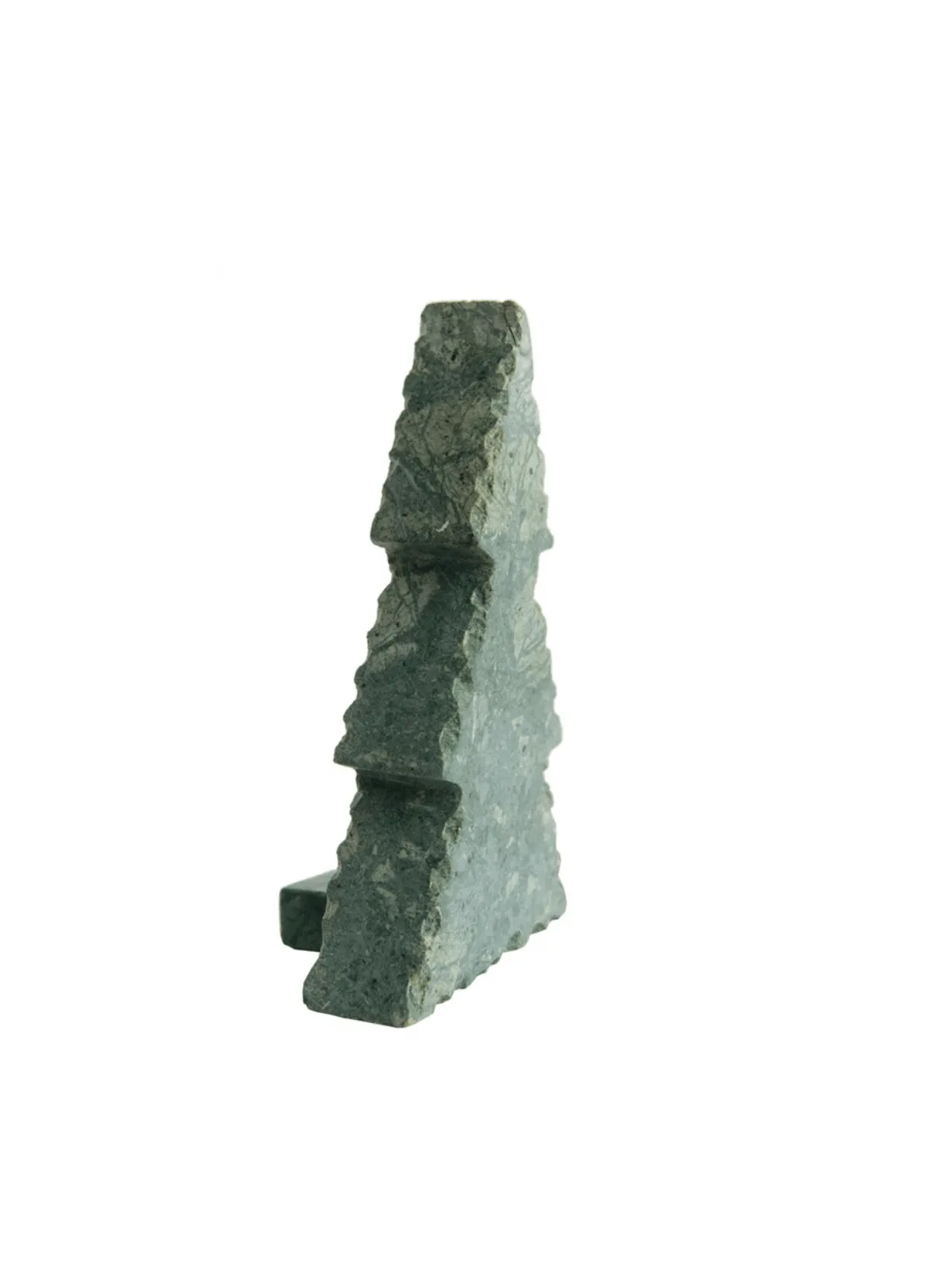 3 1/2" x 2" x 6" Marble tree with Stand-Green