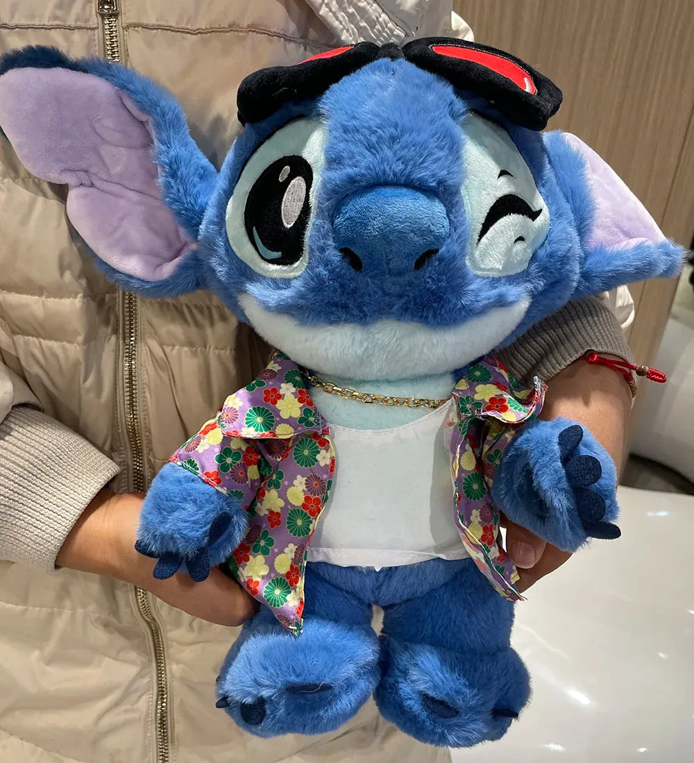 30cm Genuine Disney Stitch Cool Style Lilo&Stitch Plush Dolls Stuffed Toys