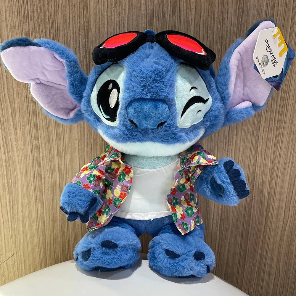 30cm Genuine Disney Stitch Cool Style Lilo&Stitch Plush Dolls Stuffed Toys