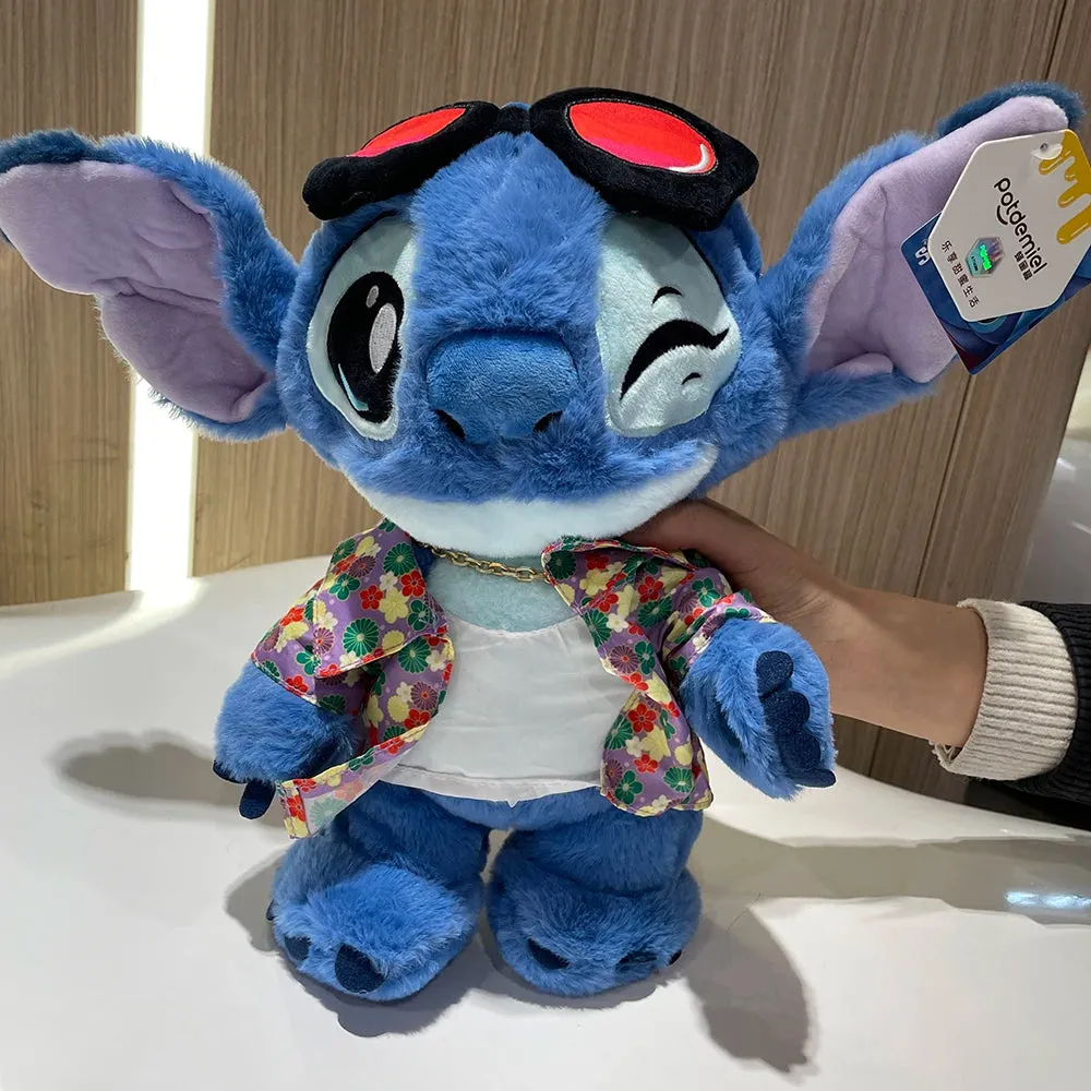 30cm Genuine Disney Stitch Cool Style Lilo&Stitch Plush Dolls Stuffed Toys