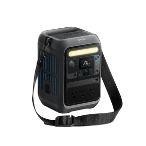 Anker SOLIX C300X Portable Power Station - 288Wh | 300W with Carry Strap   FREE Anker 100W USB-C Cable