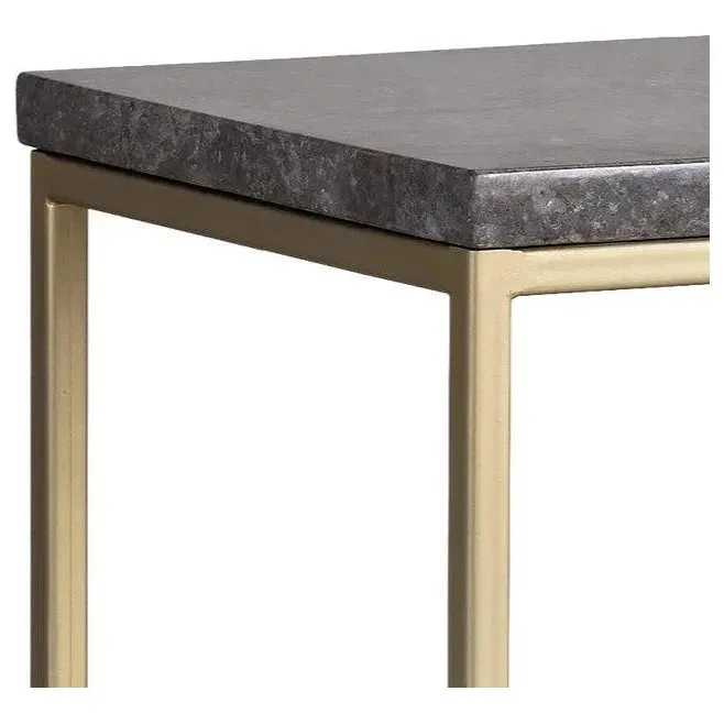 Arden Console Table With Grey Marble Top And Gold Frame