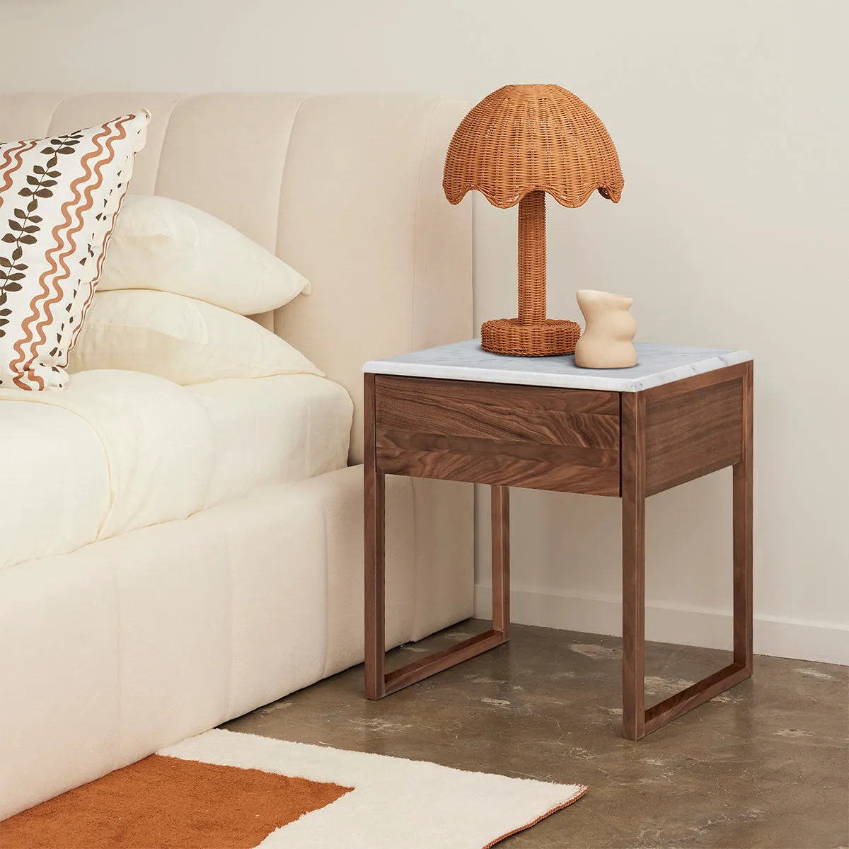 Avalon Marble Bedside Table