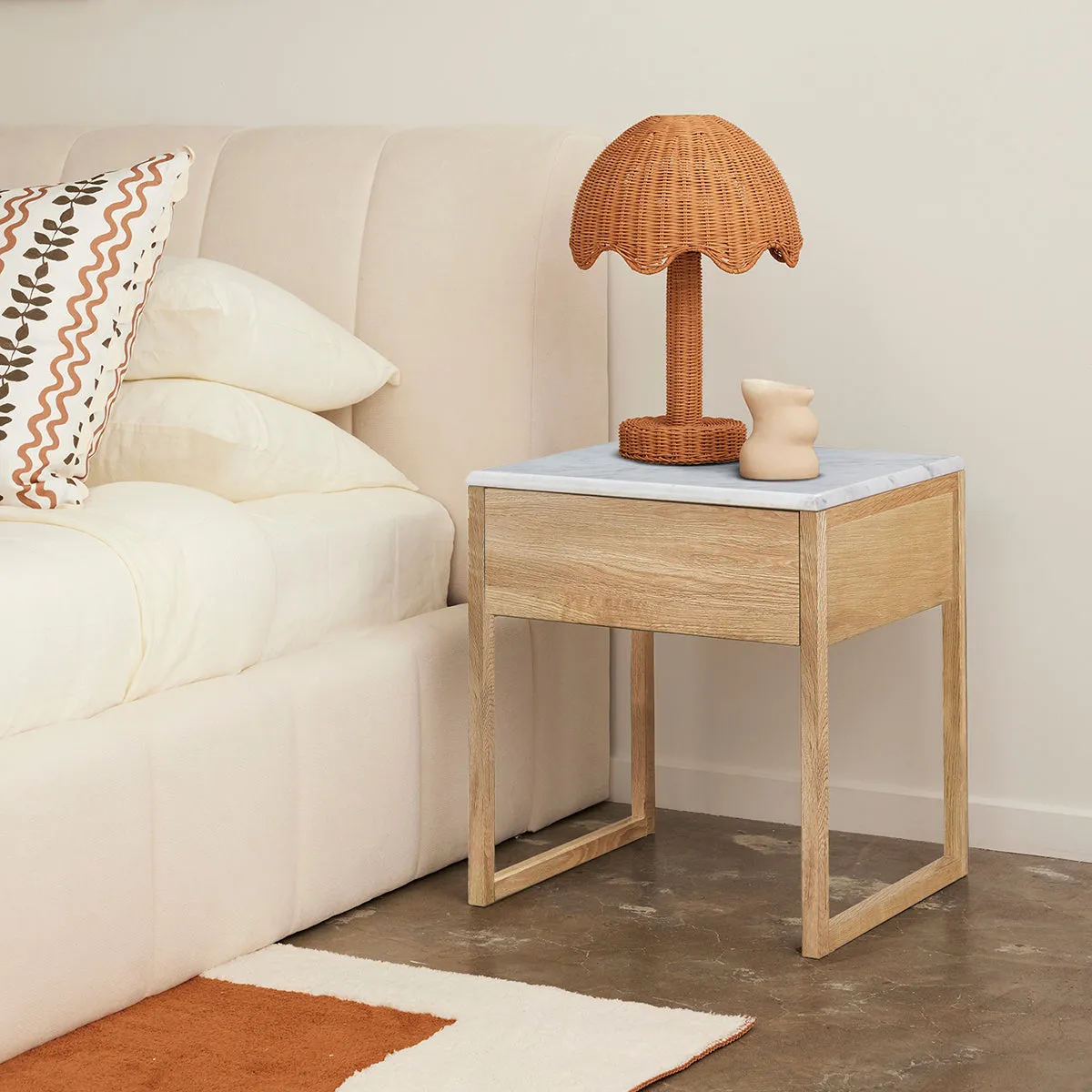 Avalon Marble Bedside Table
