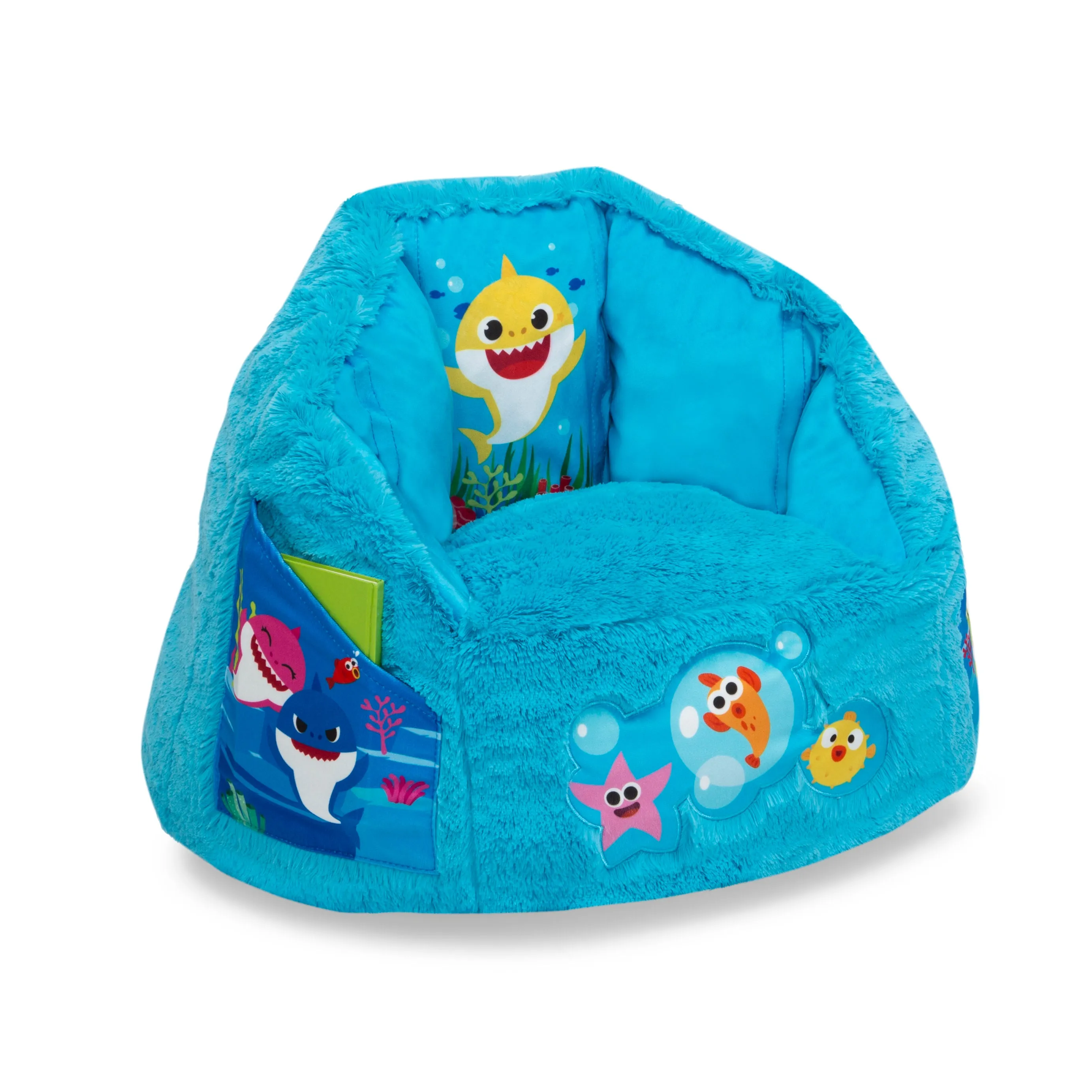 Baby Shark Cozee Fluffy Chair, Toddler Size (for Kids Up to 6 Years Old)