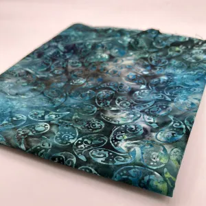 Batik Quilting Cotton, Dark Teal Blue (WQC2451)