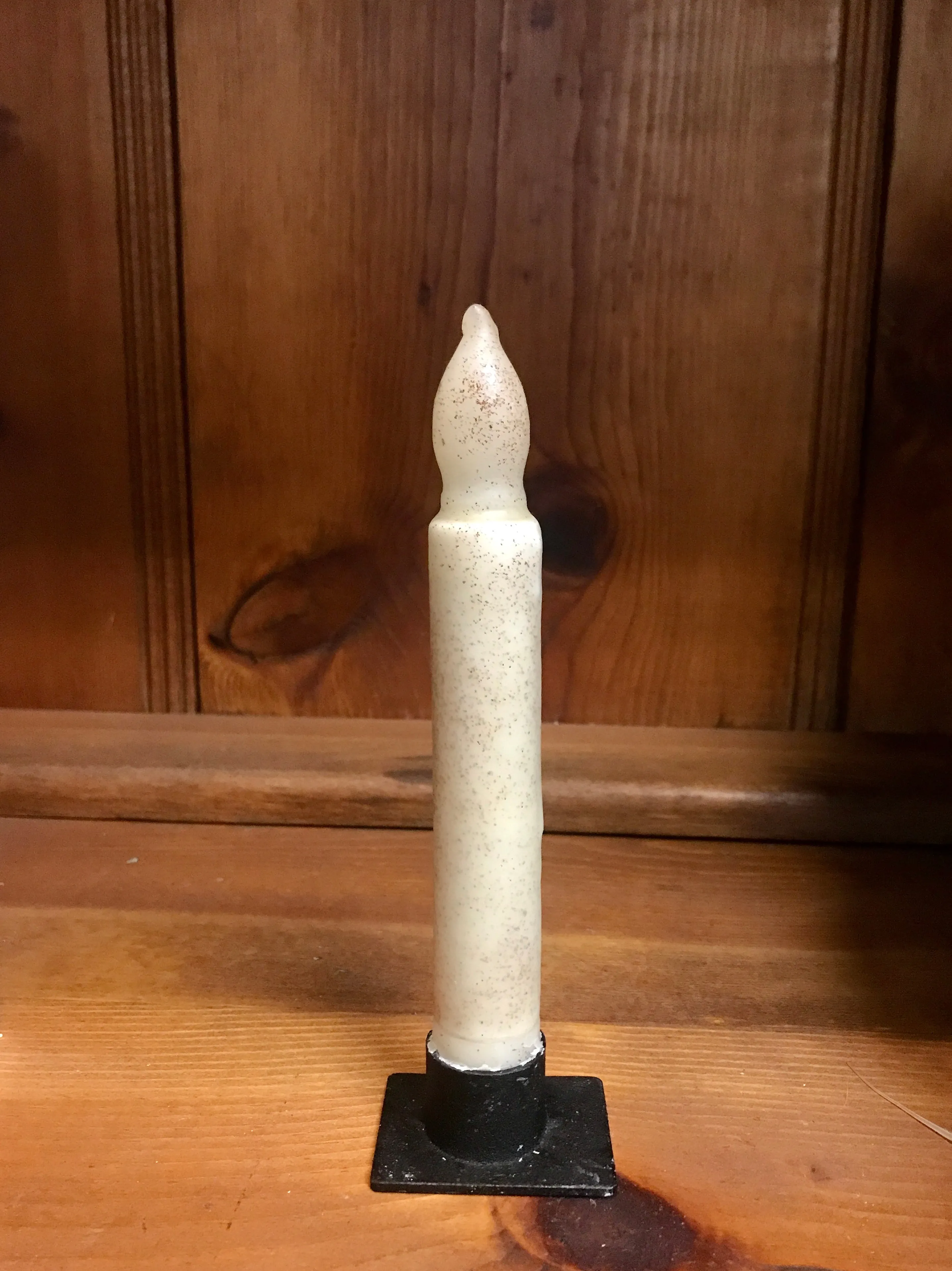 *Battery-Operated 6" LED Dipped Taper Candle with Timer