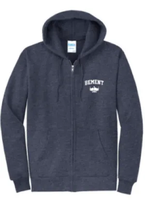 BEMENT- Full Zip Heathered Hoodie
