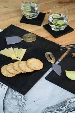 Black Marble Platter Serving Board