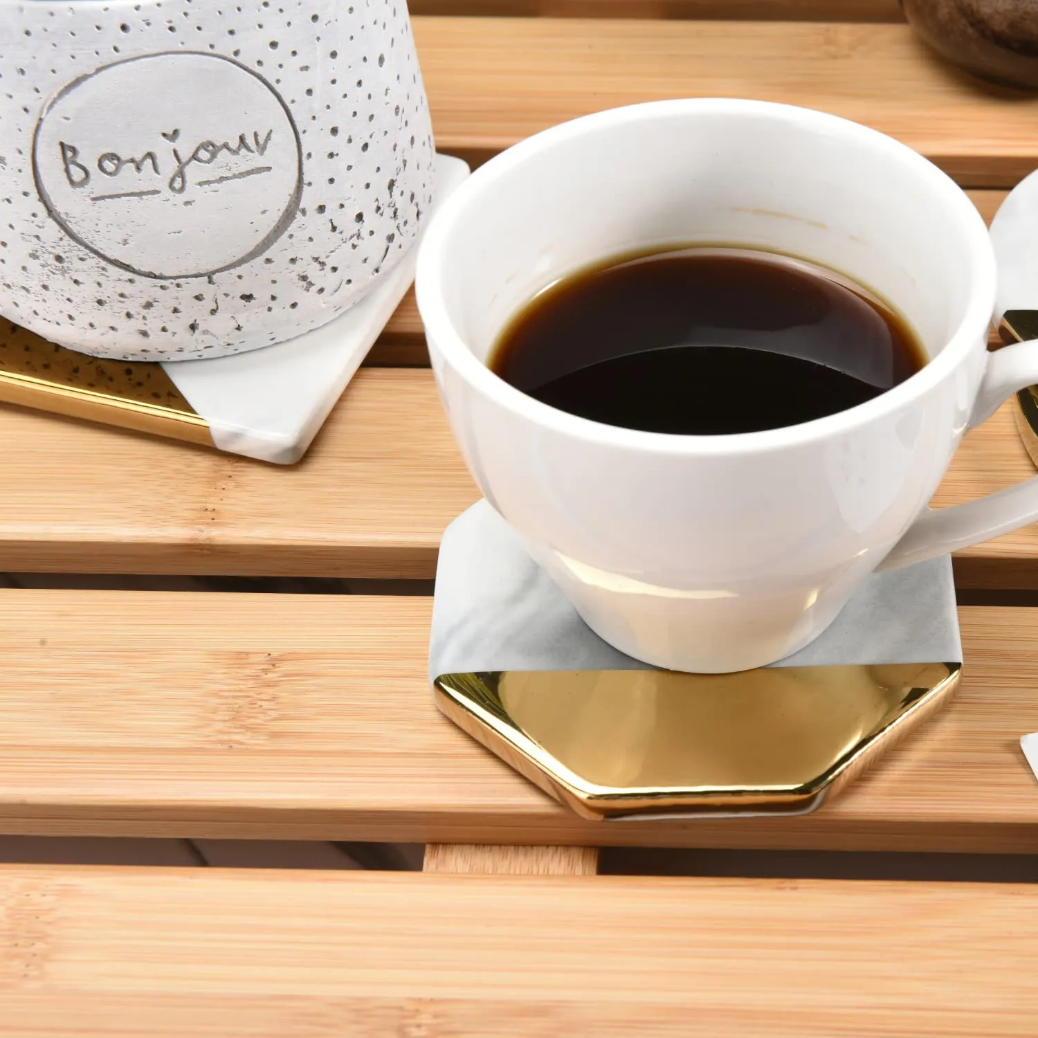 Ceramic Car Cup Holder Coaster - Marble Ceramic Coasters For Drinks