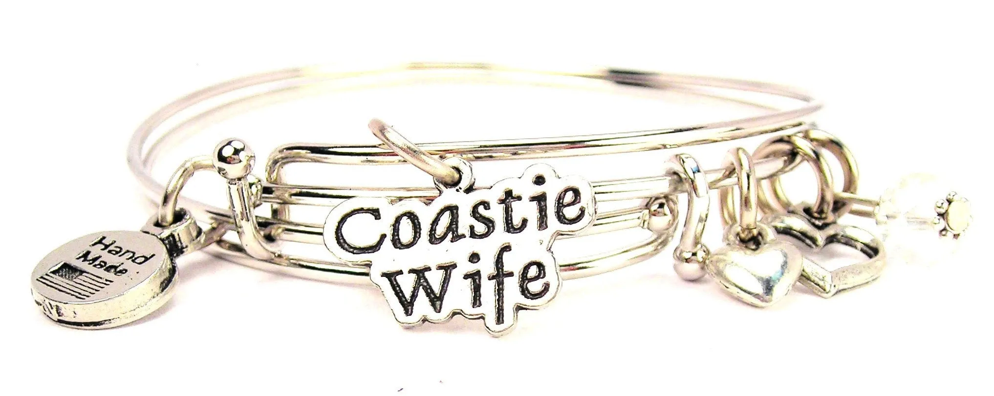 Coastie Wife Expandable Bangle Bracelet Set