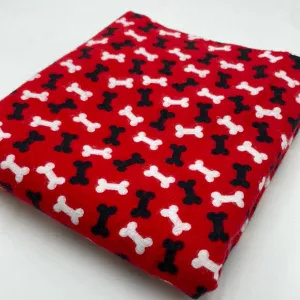 Cotton Flannelette, Red Bones Puppy (WFL0281)