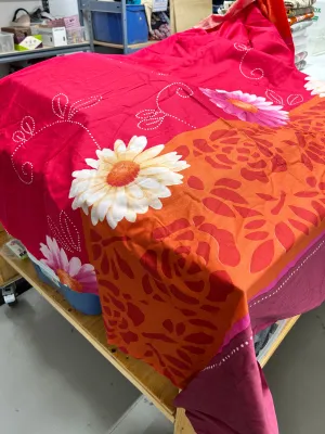 Cotton Home Decor, Red & Orange (HDH0525)