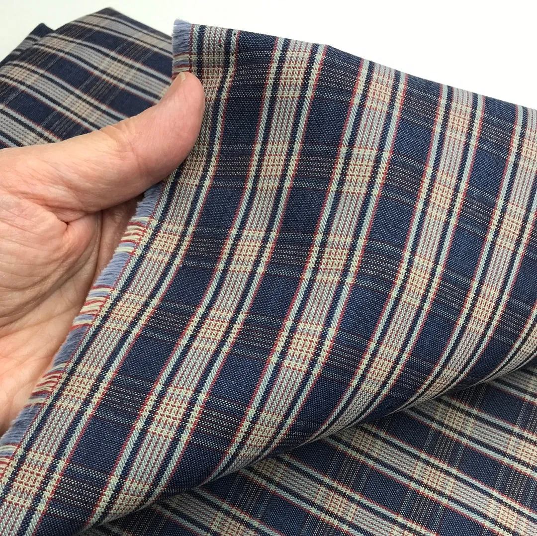 Cotton Shirt Weight, Blue Plaid (WDW1085)