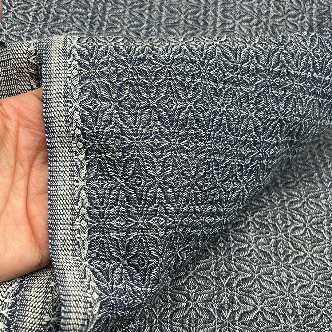 Cotton Shirting, Navy/Silver (WDW1593)