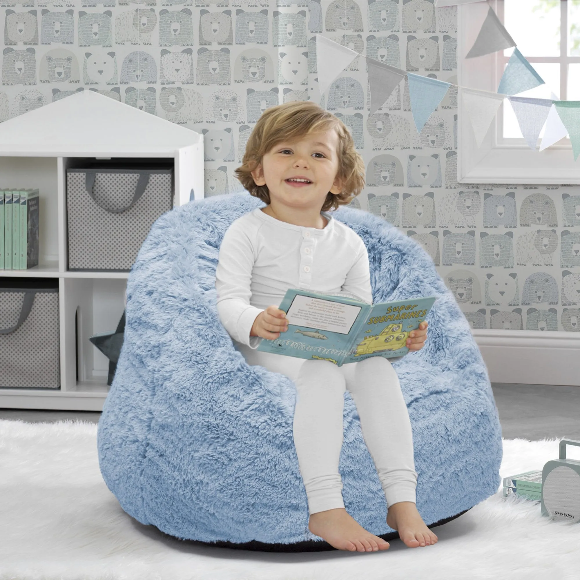 Cozee Fluffy Chair, Toddler Size (For Kids Up to 6 Years Old)