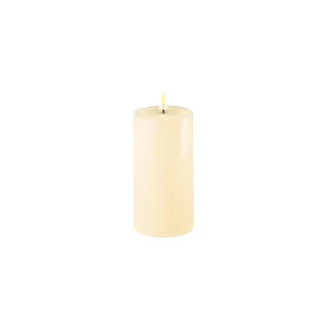 Deluxe LED Candle 7.5cm x 15cm - Cream