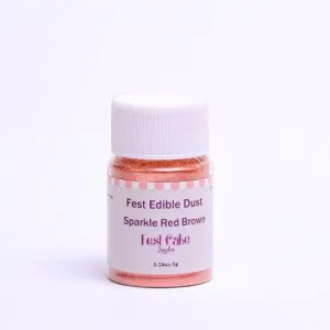 Fest Edible Lustre Dust Sparkle Red Brown - 8.5g