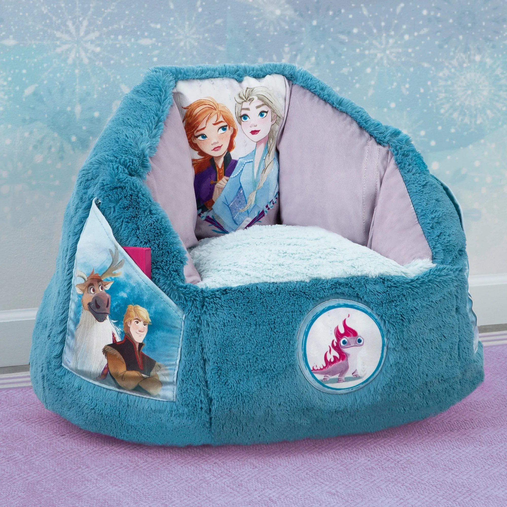Frozen Cozee Fluffy Chair, Toddler Size (for Kids Up to 6 Years Old)