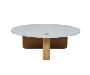 GLOBEWEST NATADORA PIVOT MARBLE COFFEE TABLE