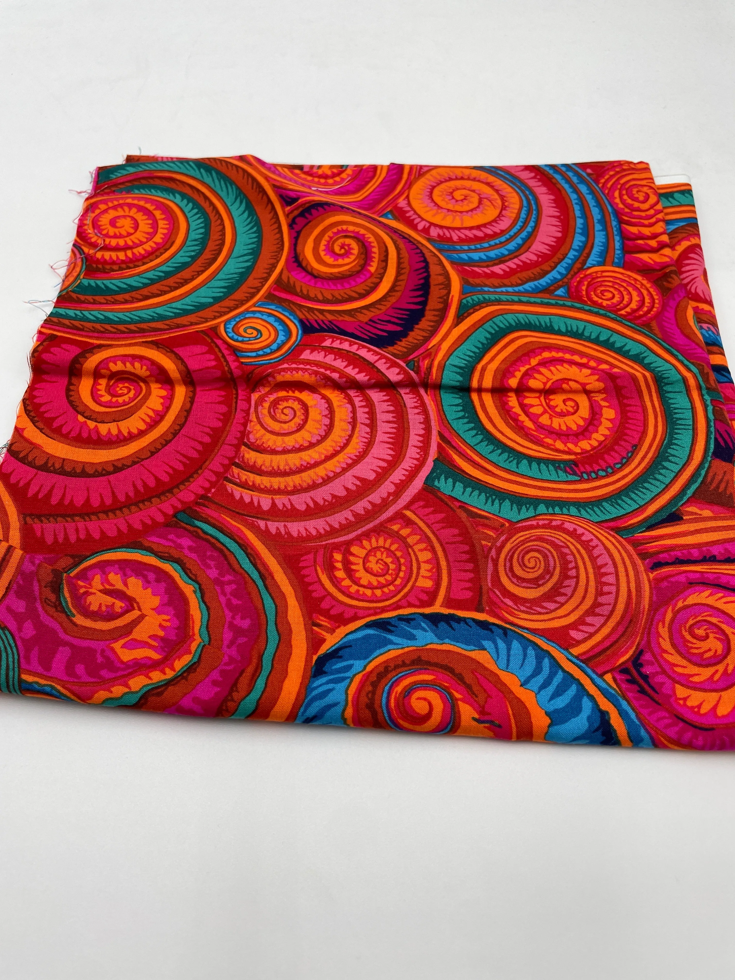 Kaffe Collective (PJ) Cotton Quilting, Orange Fuschia & Aqua (WQC2175)