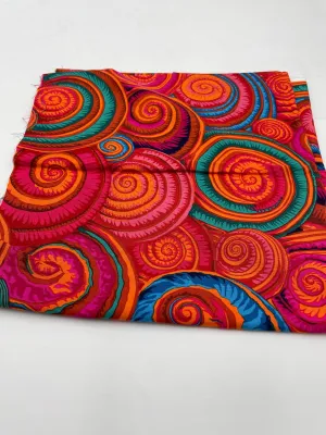 Kaffe Collective (PJ) Cotton Quilting, Orange Fuschia & Aqua (WQC2175)