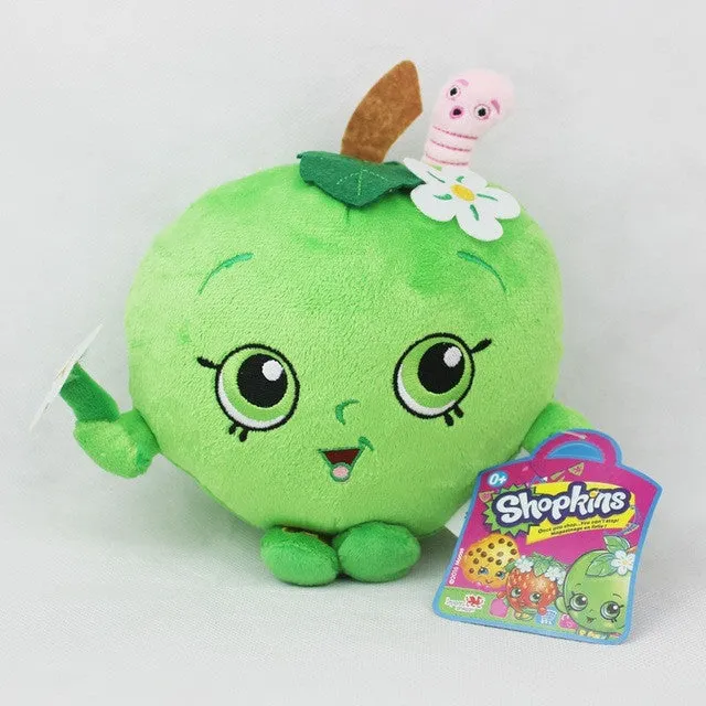 Kawaii Fruit Plush Toys 17-25cm Strawberry Apple Cookies Donuts Lipstick Chocolate Muffin Stuffed Toys Dolls Gift for Kids Girl