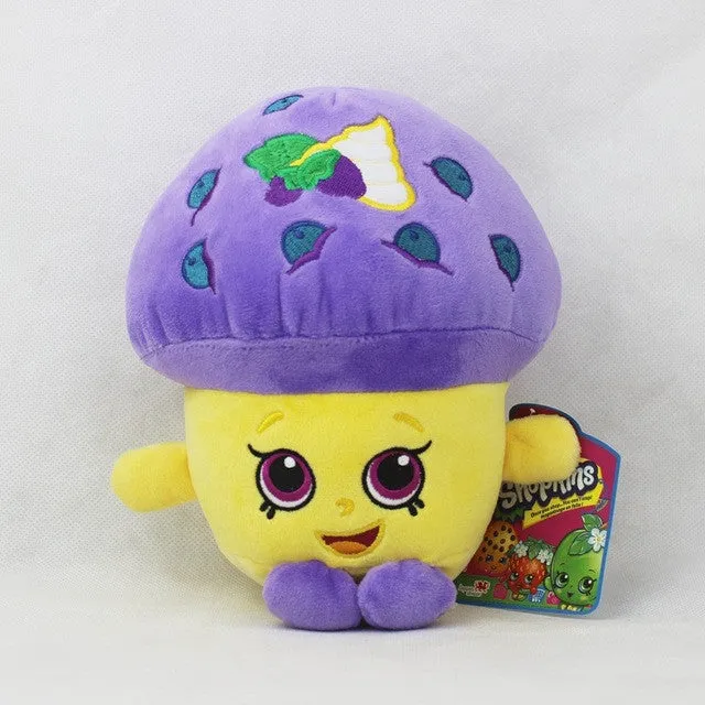 Kawaii Fruit Plush Toys 17-25cm Strawberry Apple Cookies Donuts Lipstick Chocolate Muffin Stuffed Toys Dolls Gift for Kids Girl
