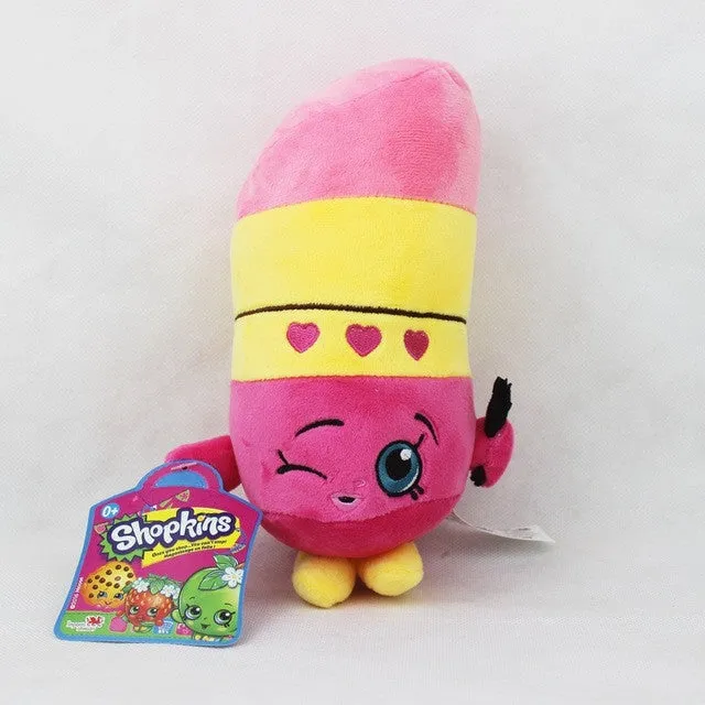Kawaii Fruit Plush Toys 17-25cm Strawberry Apple Cookies Donuts Lipstick Chocolate Muffin Stuffed Toys Dolls Gift for Kids Girl