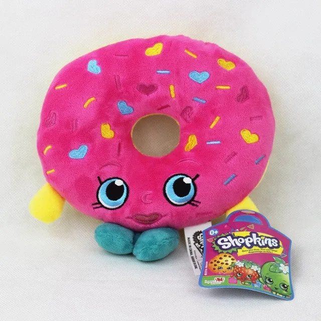 Kawaii Fruit Plush Toys 17-25cm Strawberry Apple Cookies Donuts Lipstick Chocolate Muffin Stuffed Toys Dolls Gift for Kids Girl