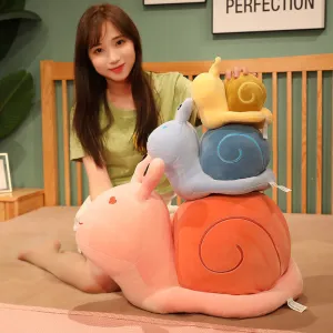 Kawaii Stuffed Snail Plush