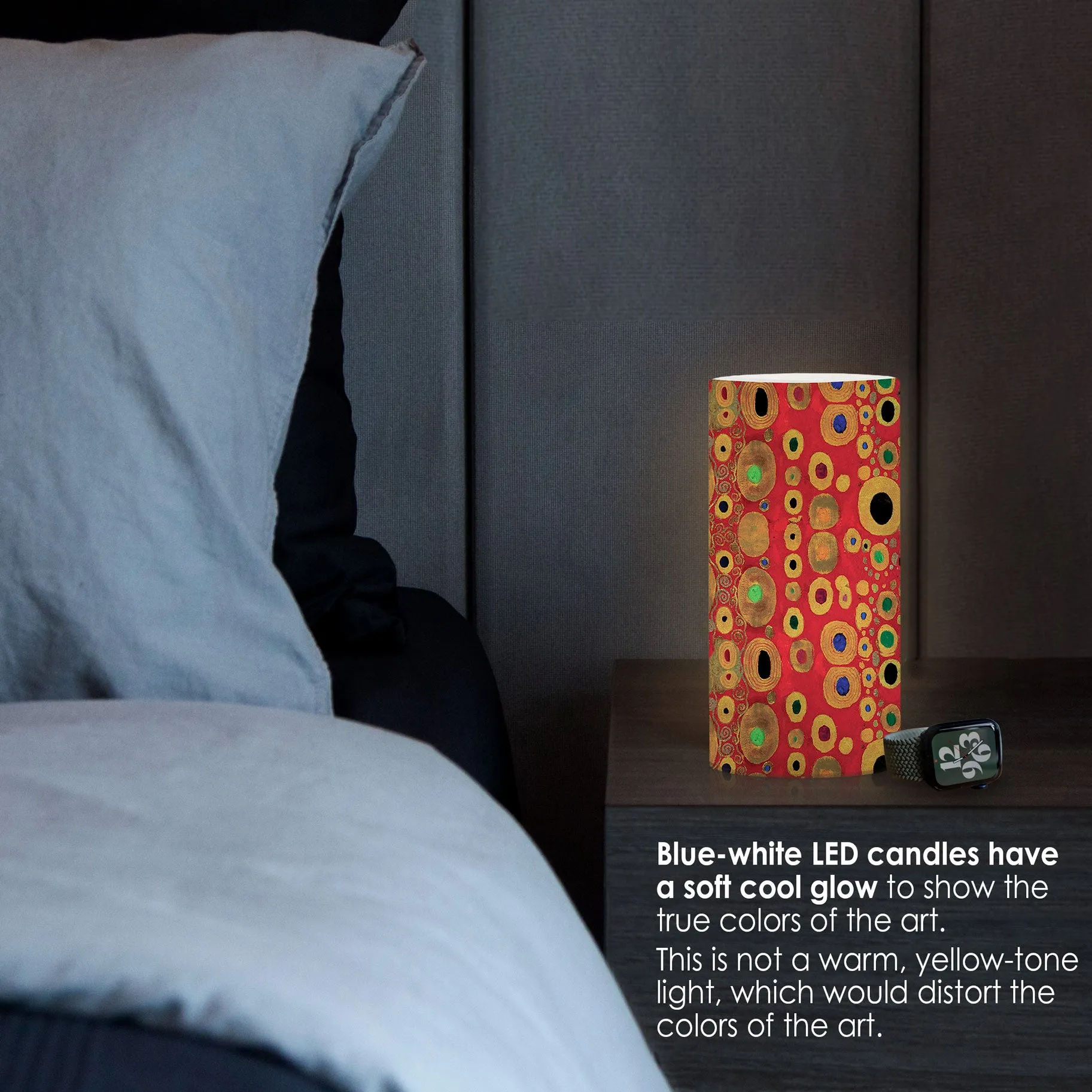 Klimt Hope II 6" LED Real Wax Candle with Remote