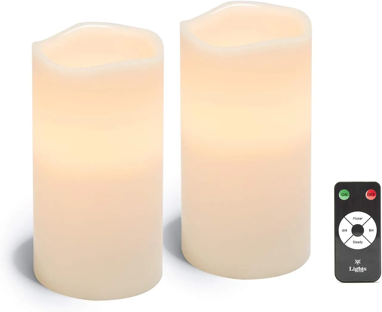 LED Remote Control Electronic Candle - 3 Piece Set