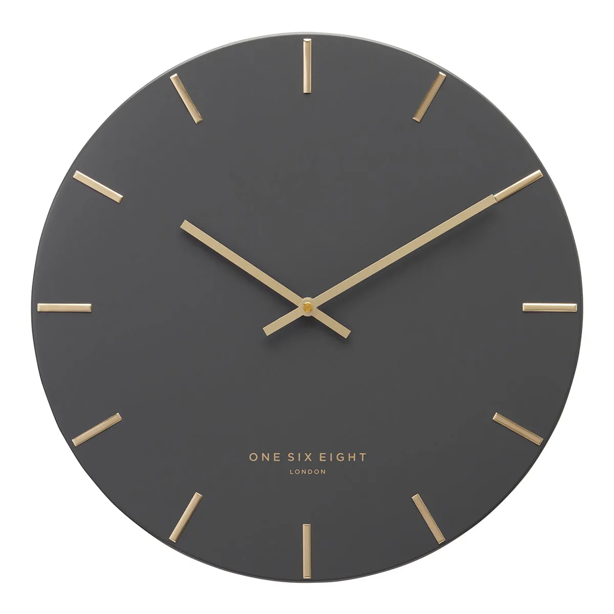 LUCA Charcoal 60cm Silent Wall Clock