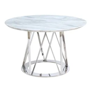 LUCY Silver Marble Dining Table