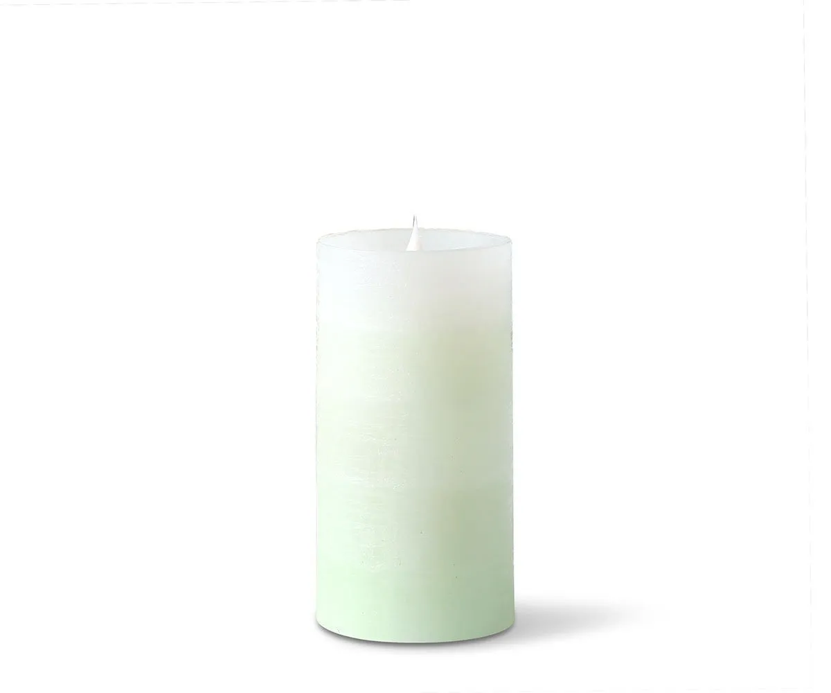 Lys Flameless Candles, Set of 2 - Green Ombre