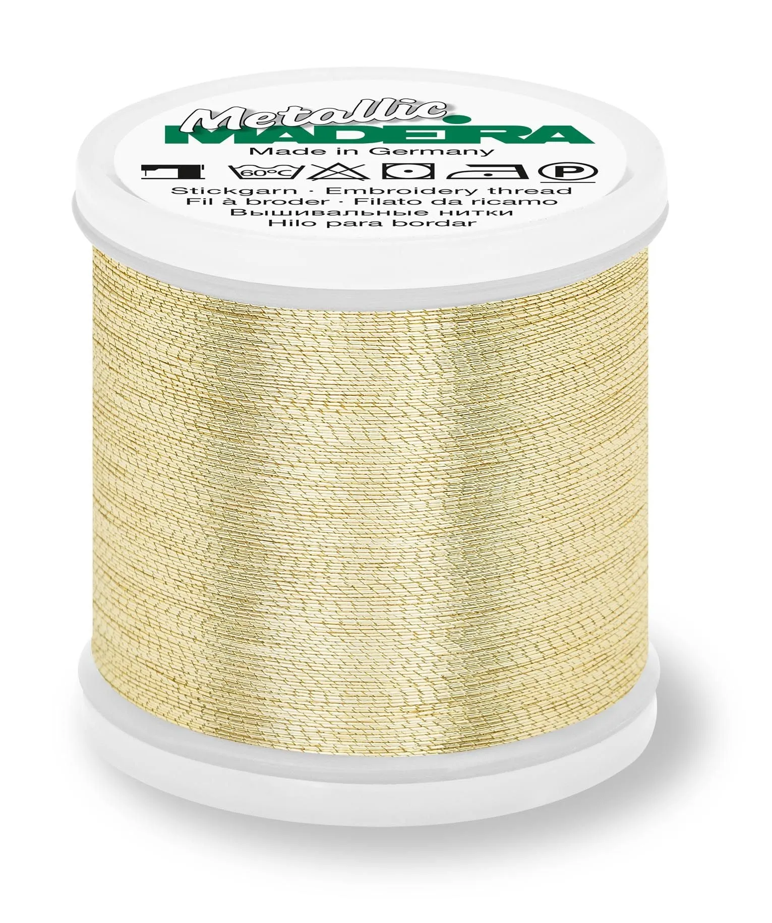 Madeira Brilliant Metallic 40 | Machine Embroidery Thread | 220 Yards | 9842-G3 | Gold 3