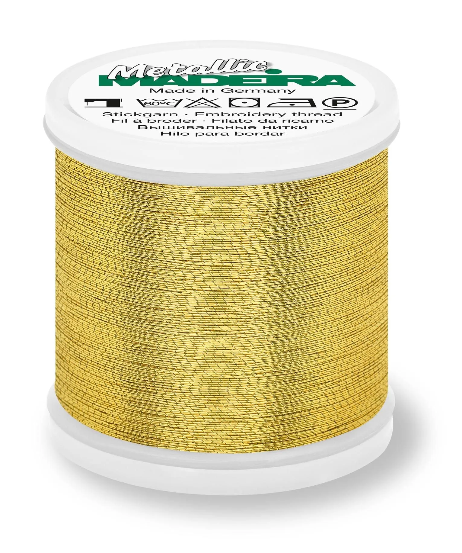 Madeira Brilliant Metallic 40 | Machine Embroidery Thread | 220 Yards | 9842-G4 | Gold 4