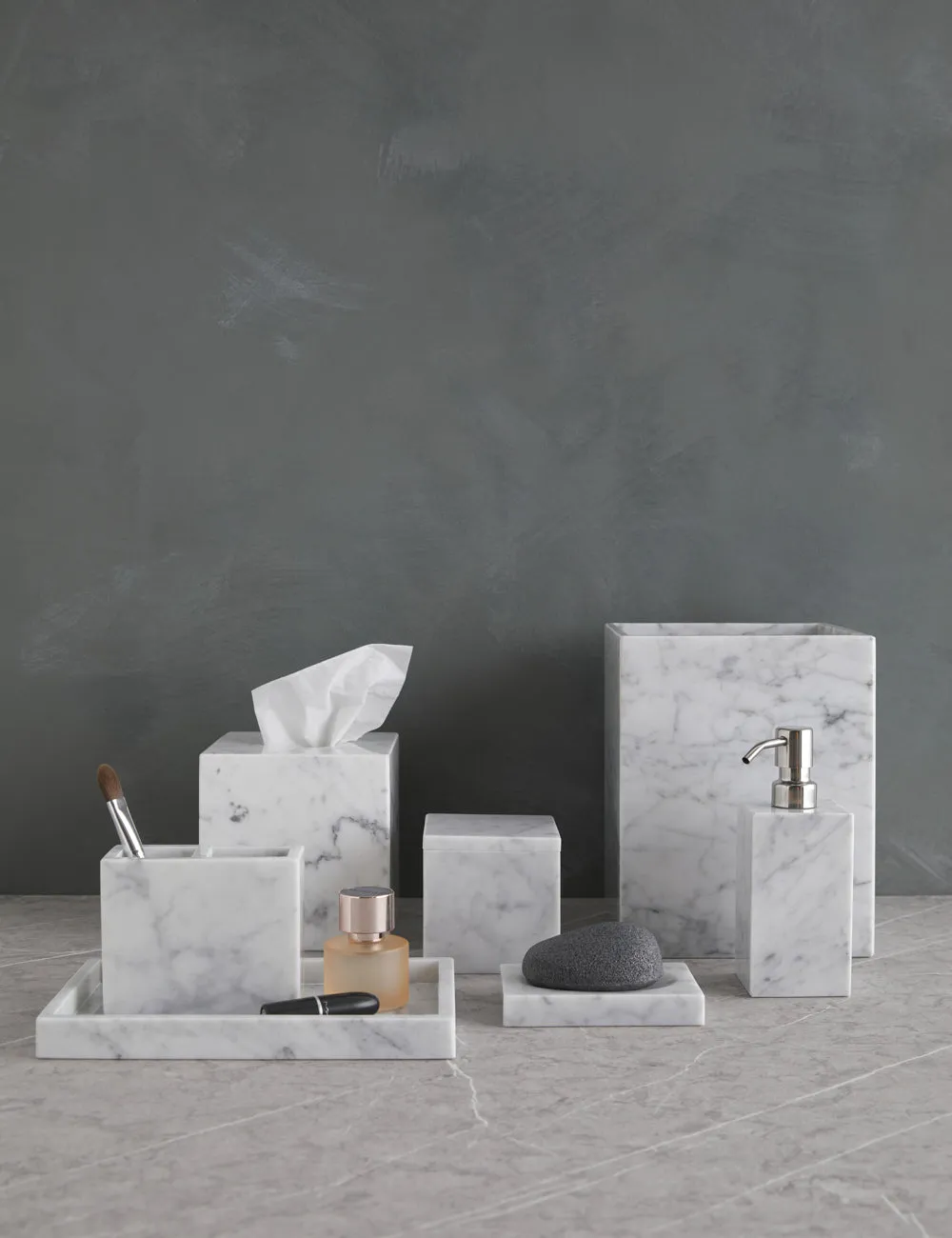 Marmol Marble Bath Accessories by Kassatex