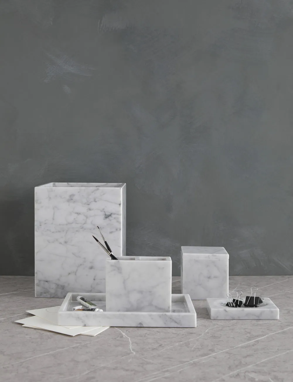 Marmol Marble Bath Accessories by Kassatex