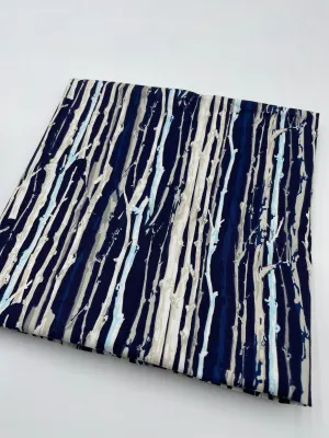 Martha Negley for Rowan Quilting Cotton, Blue, Cream (WQC2369)