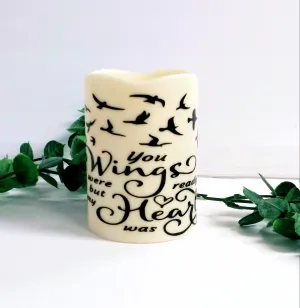 Memorial Candle In Loving LED Battery Operated